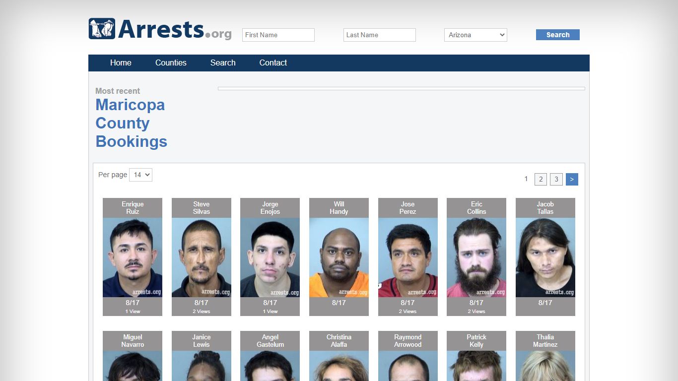 Maricopa County Arrests and Inmate Search